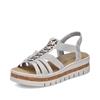 Rieker Platform Strappy Sandal - Silver